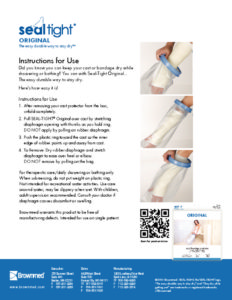pediatric cast cover for arm and leg 