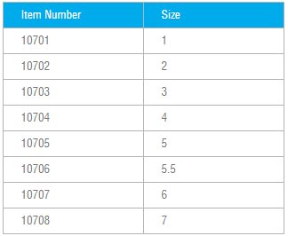 Stax Splint Size Chart