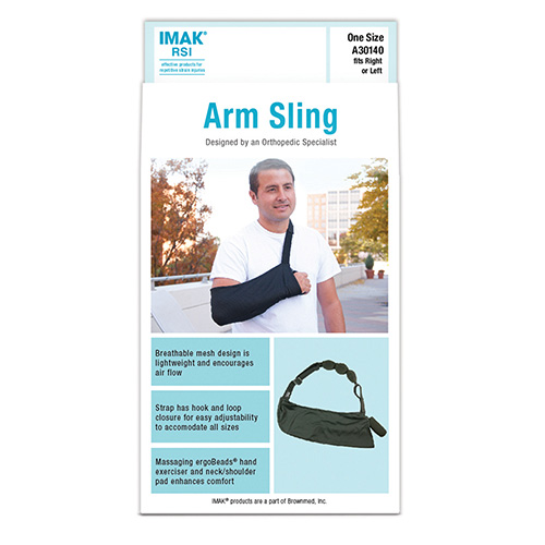 Arm Sling Massaging Ergo Beads For Extra Comfort Brownmed