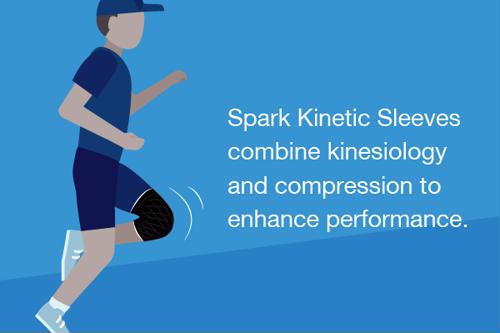 Spark Kinetic Sleeves combine kinesiology and compression to enhance performance.