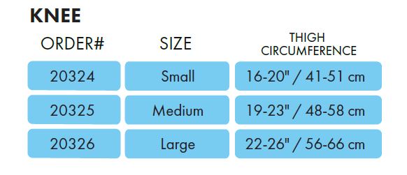 Seal Tight Protector Knee Sizing